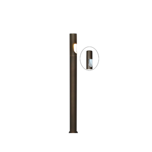 Baton Cast Brass Bollard Hybrid Pathway Light Natural Bronze