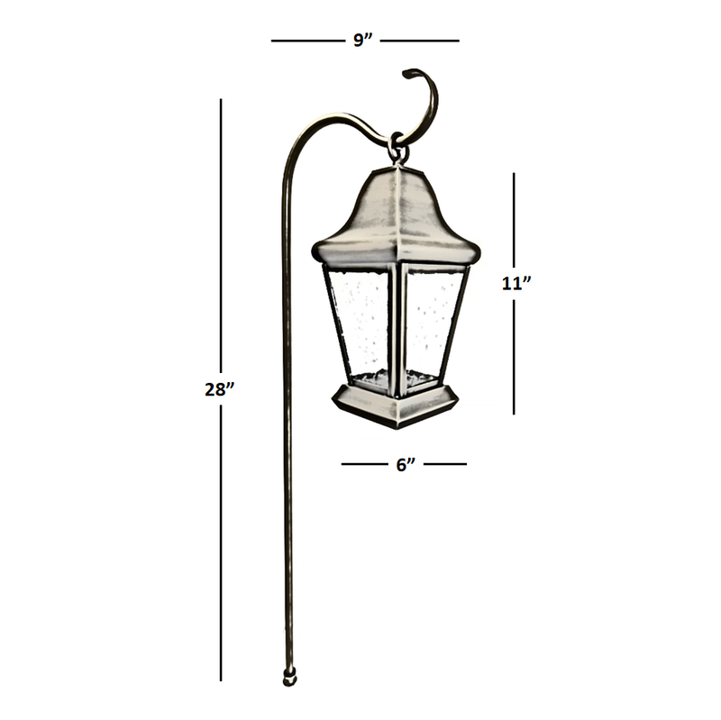 Champ Solid Brass Craftsman Lantern Garden Pathway Light