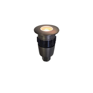 Crete Flat Cover Solid Cast Brass Mini In-ground / Deck / Recessed Light