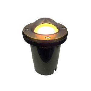 Demi Lune Deck Cover Cast Brass In-ground Well Light