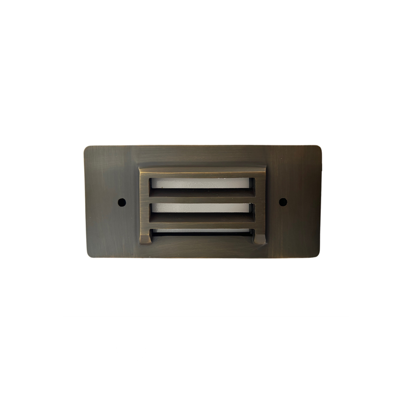 Fente Cast Brass Step & Deck Light Natural Bronze | Surface Flush Mount