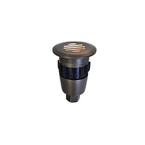 Luffa Louvered Solid Cast Brass Mini In-ground / Deck / Recessed Light
