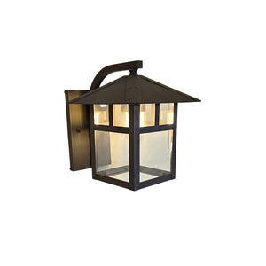Martinique-Brique Solid Brass Craftsman Wall Sconce Lantern Light