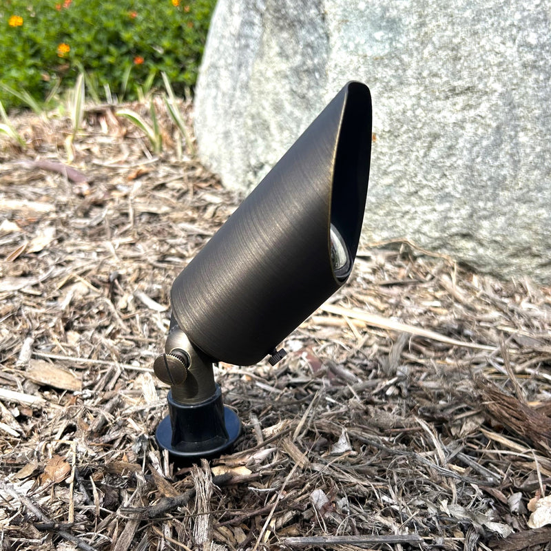 Orage Solid Cast Brass Directional Spot Light Natural Bronze