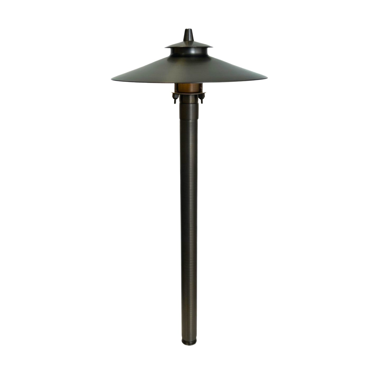 Phare  Solid Cast Brass Adjustable Pathway Light Natural Bronze
