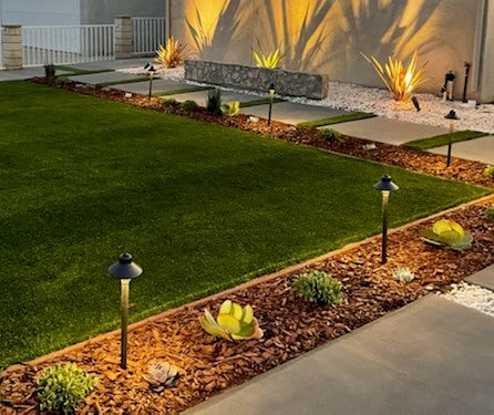 COMBO KIT IV - Solid Brass Outdoor Landscape Pathway & Spot Light Set