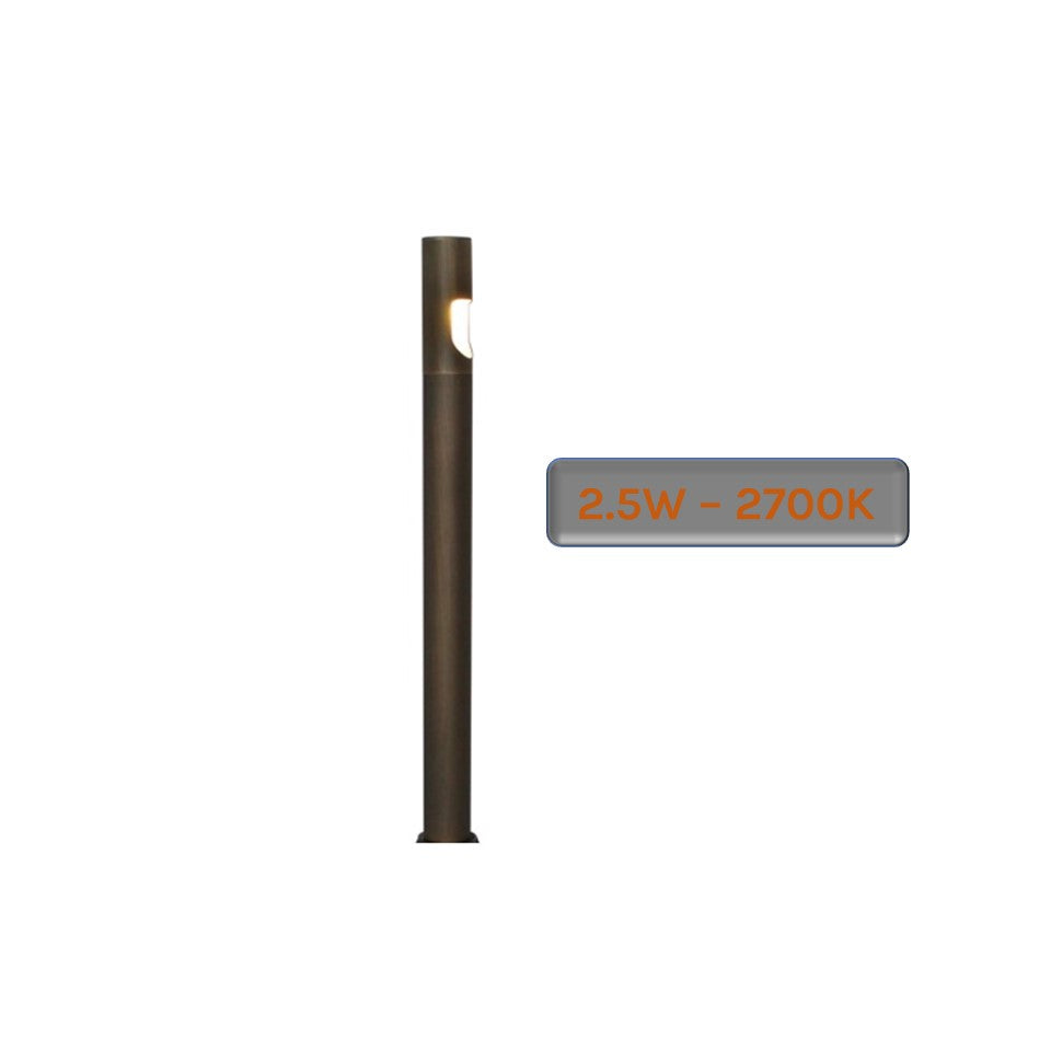 Baton Cast Solid Brass Path Light Landscape Lighting - Lumiere Lighting
