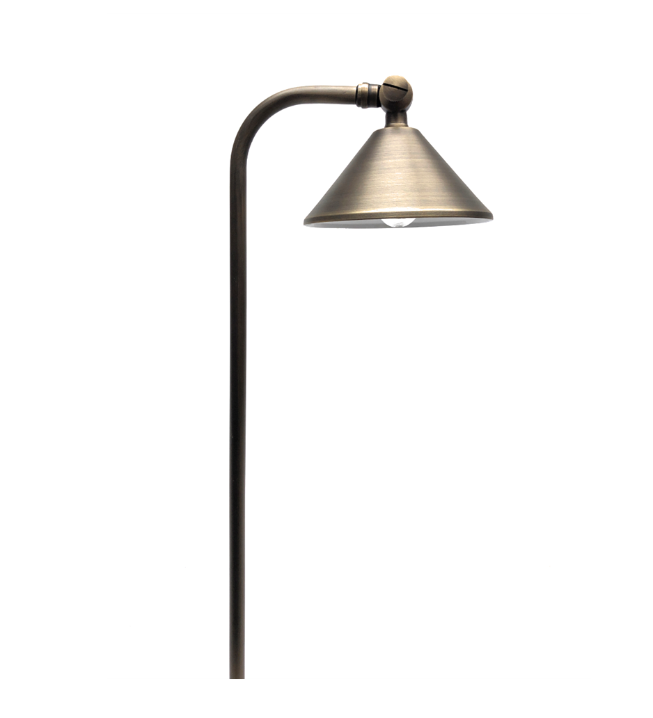 Casquette Solid Brass Directional Path Light - Low Voltage Landscape Lighting - Lumiere Lighting