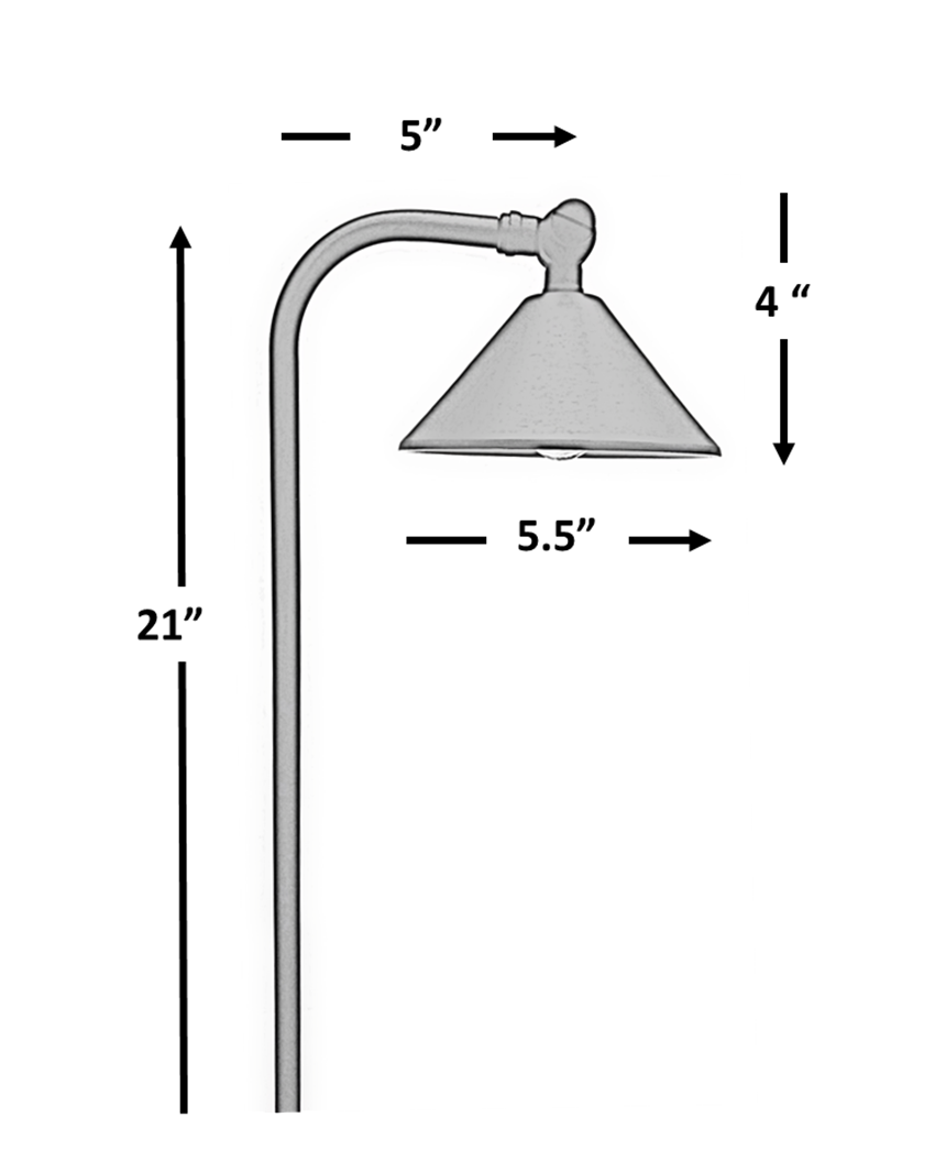 Casquette Solid Brass Directional Path Light - Low Voltage Landscape Lighting - Lumiere Lighting