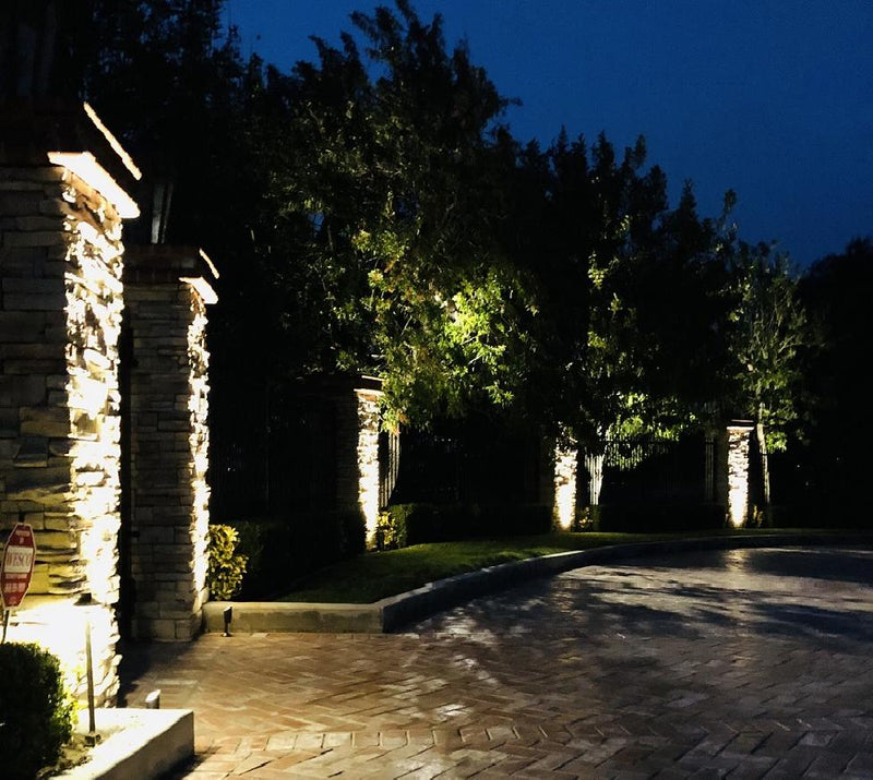 8 Pack Elysee Solid Brass Spot Light Outdoor Landscape Lighting - Lumiere Lighting