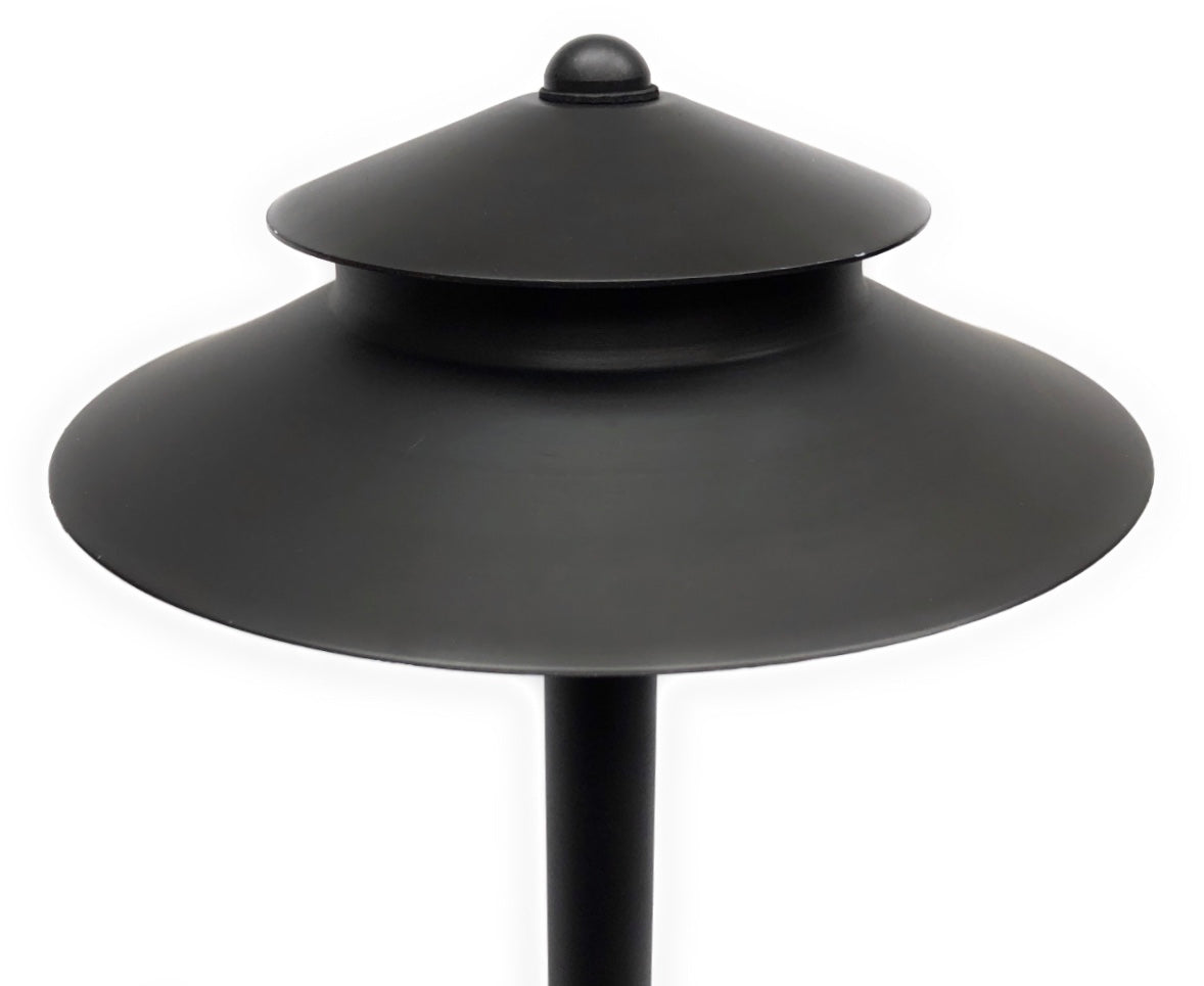 Noir Spectra Solid Brass Spread Pathway Light - Lumiere Lighting
