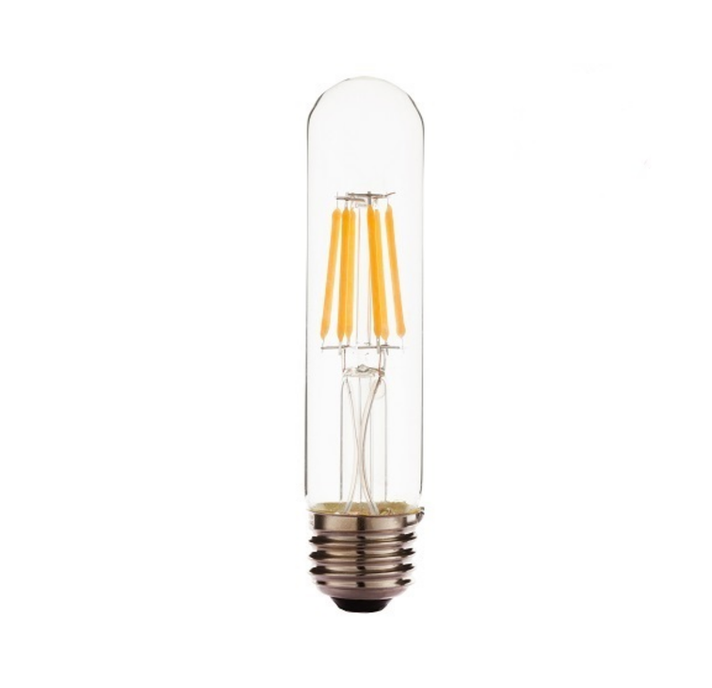 Medium Base E26 T10 LED Bulb Warm White Short Filament 2700K 120V Dimmable - Lumiere Lighting