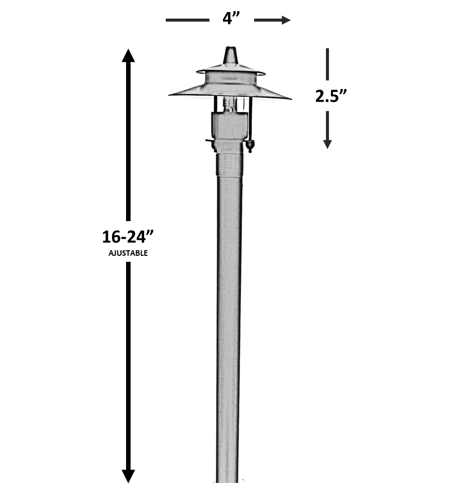 Sable - Outdoor Solid Cast Brass Adjustable Spread Path Light - Lumiere Lighting