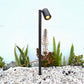 Chambre Contemporary Solid Brass Directional Pathway Light Natural Bronze