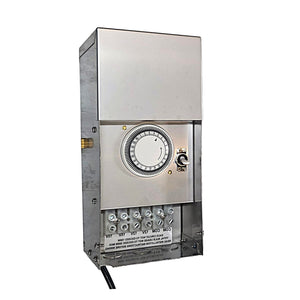 300W Low Voltage Transformer Stainless Steel, Multi-Tap With Timer & Photocell Build-In