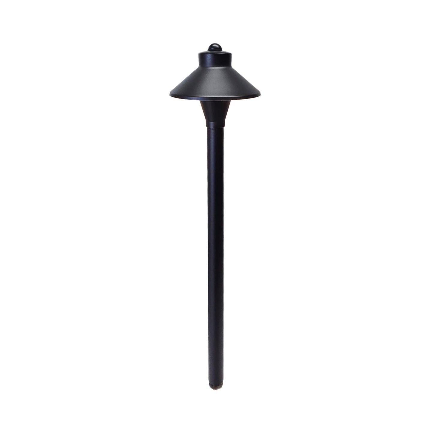 Noir Abajour Solid Brass Pathway Light Gun Metal Black