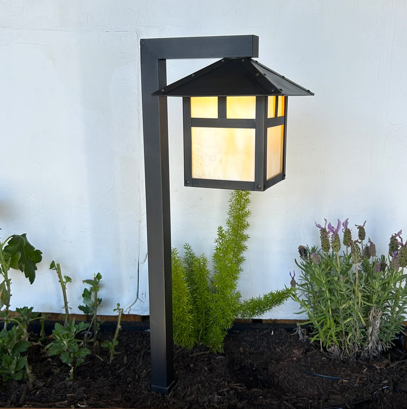 AmiArtisan Solid Brass Craftsman Lantern Path & Area Light