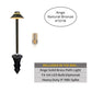 Ange Solid Brass Mini Path Light Natural Bronze