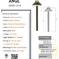 6 Pack Ange Solid Brass Mini Pathway Light Natural Bronze