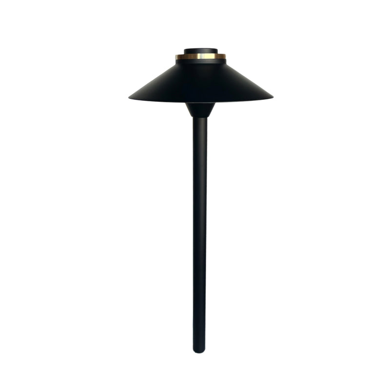 Atlantide Cast Brass Pathway Light Gun Metal Black