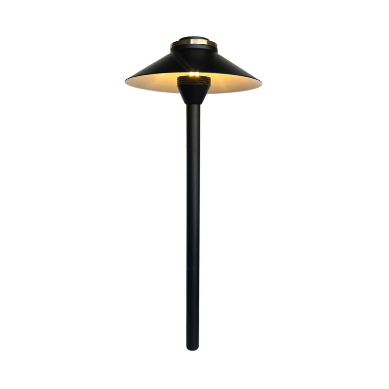 Atlantide Cast Brass Pathway Light Gun Metal Black