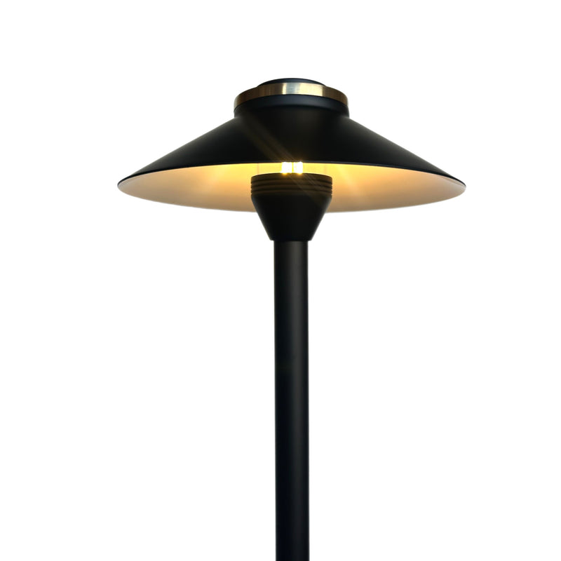 Atlantide Cast Brass Pathway Light Gun Metal Black