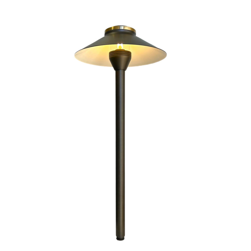 Atlantide Cast Brass Pathway Light Natural Bronze