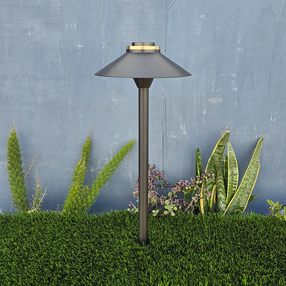Atlantide Cast Brass Path Light Outdoor Landscape Lighting