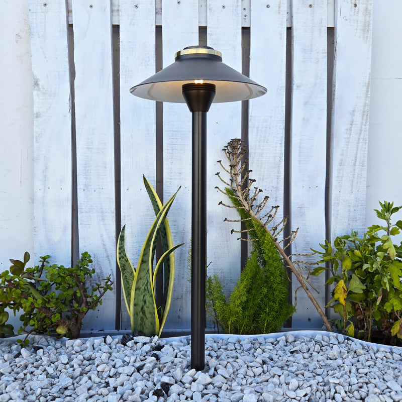 Atlantide Cast Brass Pathway Light Natural Bronze