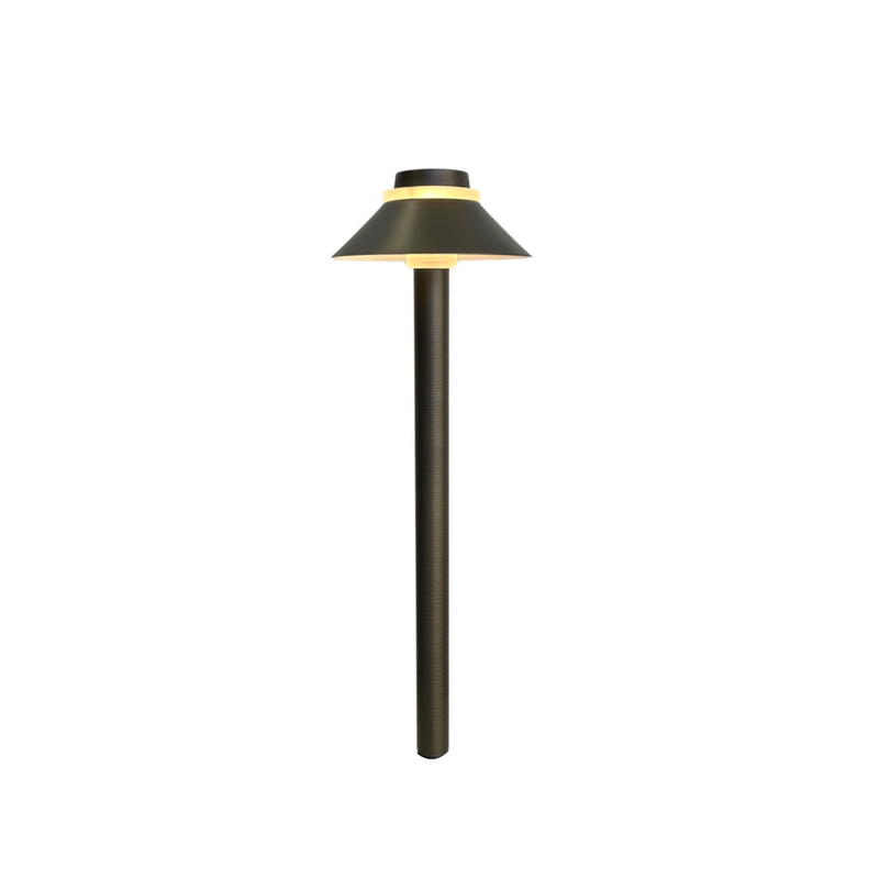 Ange Solid Brass Mini Pathway Light Natural Bronze