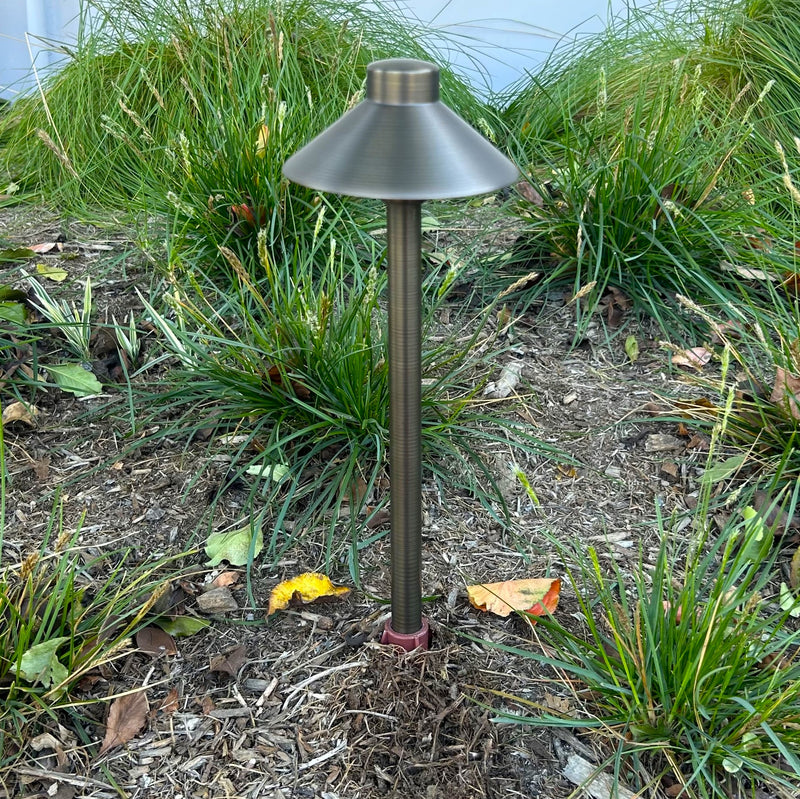 Auvent Cast Brass Natural Bronze Mini Path Light