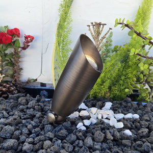 Balle Cast Brass Natural Bronze Spot Light