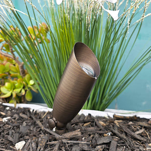 Balle Cast Brass Natural Bronze Spot Light