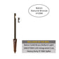 Baton Cast Brass Bollard Hybrid Pathway Light Natural Bronze