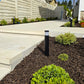 Brilia Cast Brass Black Bollard Path Light 12V Outdoor Landscape Lighting