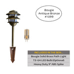 4 Pack Bougie Solid Cast Brass Pagoda Pathway Light by Lumiere Lighting