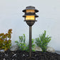 Bougie Cast Brass Pagoda Path Light