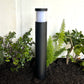 Brilia Cast Brass Bollard Contemporary Pathway Light Gun Metal Black