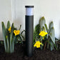 Brilia Cast Brass Bollard Contemporary Pathway Light Gun Metal Black