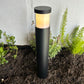 Brilia Cast Brass Bollard Contemporary Pathway Light Gun Metal Black