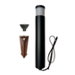 Brilia Cast Brass Bollard Contemporary Pathway Light Gun Metal Black