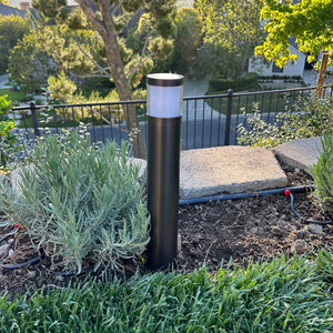 Brilia Cast Brass Natural Bronze Bollard Pathway Light