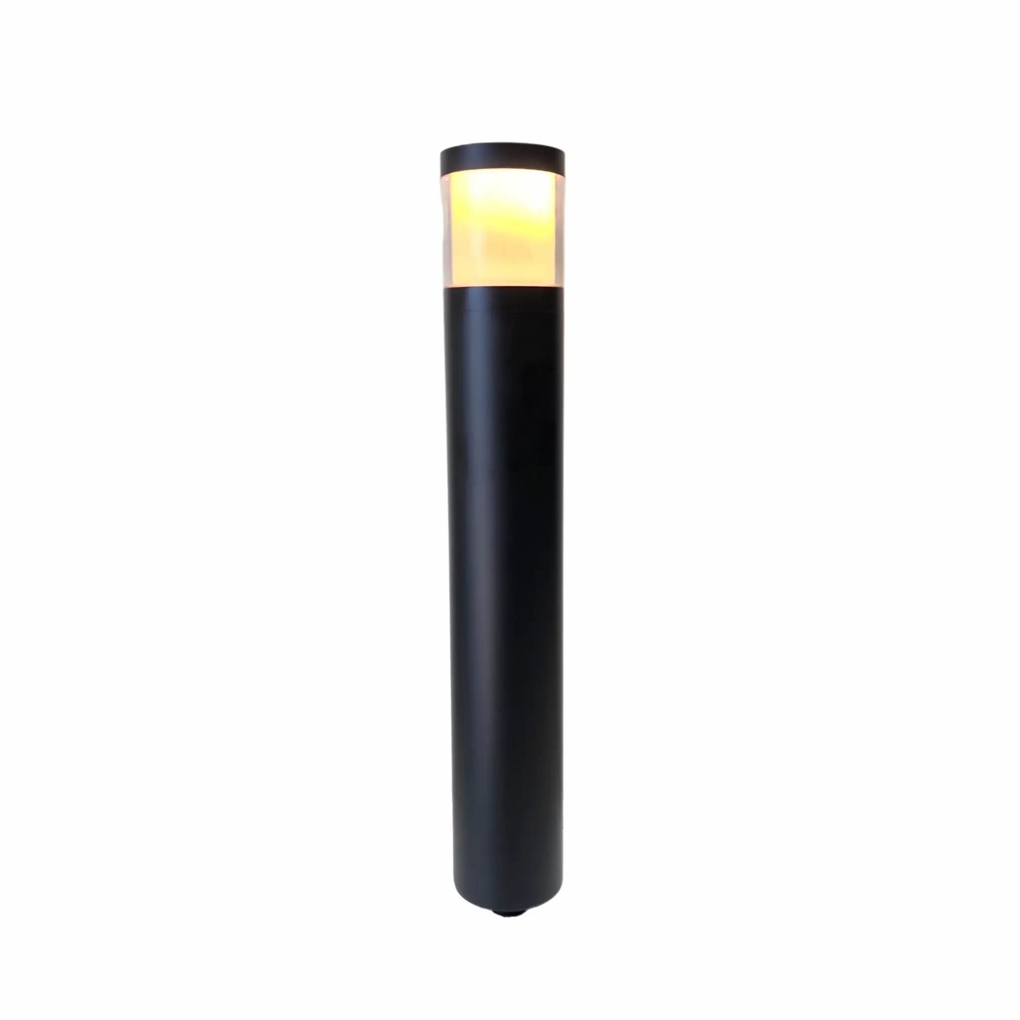 Brilia Cast Brass Black Bollard Path Light 12V Outdoor Landscape Lighting by Lumiere Lighting