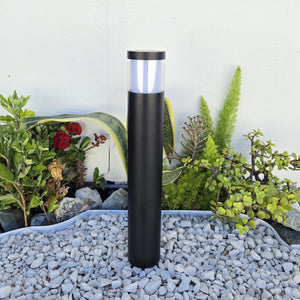 Brilia Cast Brass Black Bollard Pathway Light