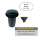 Bruler Solid Cast Brass In-Ground Well Light - Black