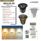 Bruler HD Cast Brass 3 Way Cover In-Ground Well Light