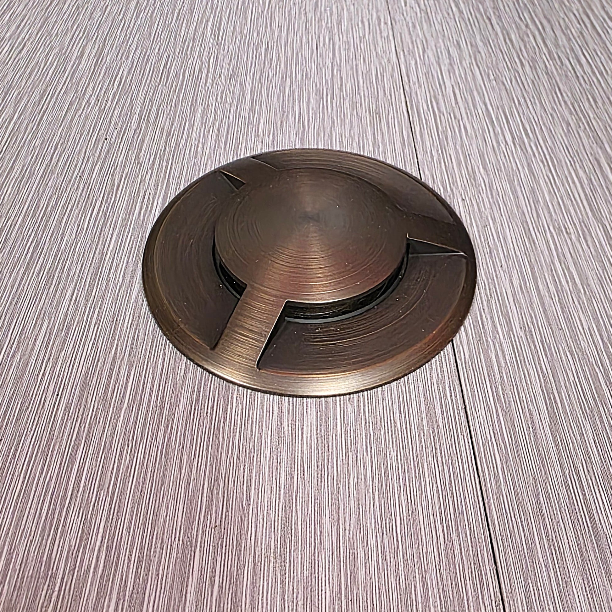 HD Bruler Cast Brass 3 Way Cover In-Ground Well Light 12V Outdoor Landscape Lighting by Lumiere Lighting