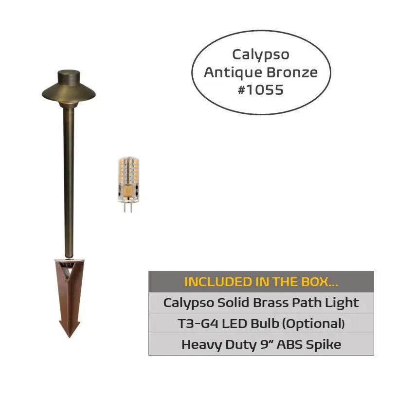Calypso Solid Brass Path Light Outdoor Lighting