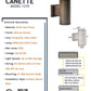 Canette Solid Cast Brass Up & Down Light | Outdoor Landscape Lighting