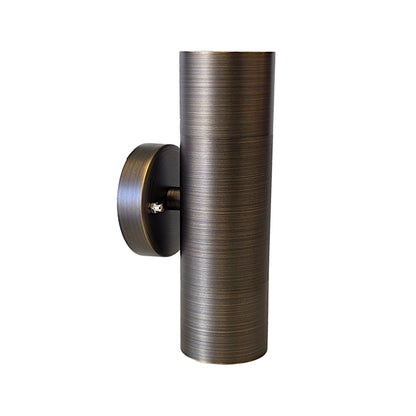 Canette Solid Cast Brass Up And Down Light Natural Bronze
